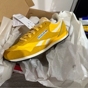 Reebok Classic Yellow and White Sneakers